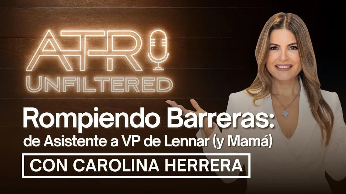 ATR Unfiltered podcast thumbnail featuring host Carolina Herrera against a dark wood background with the neon ATR logo.